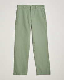  Cotton Herringbone Pants Sage