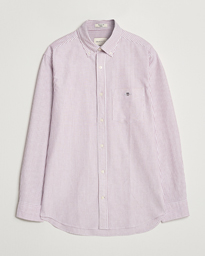  Reg Oxford Banker Stripe Shirt Pale Syren