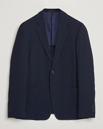  Stretch Wool Blazer Navy