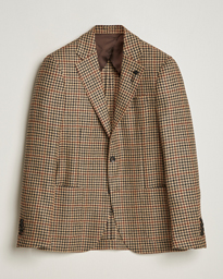  Checked Wool/Cashmere Blazer Beige/Brown