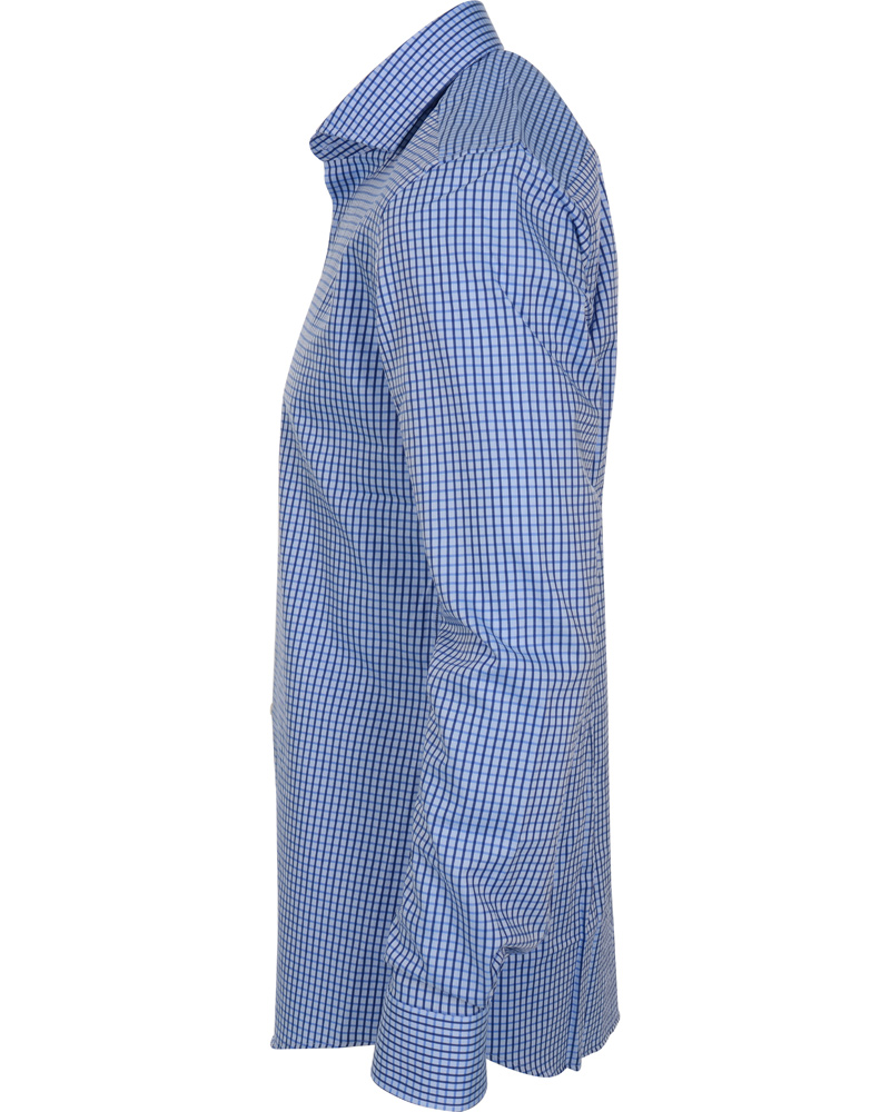 Boss Jason Check Shirt Blue