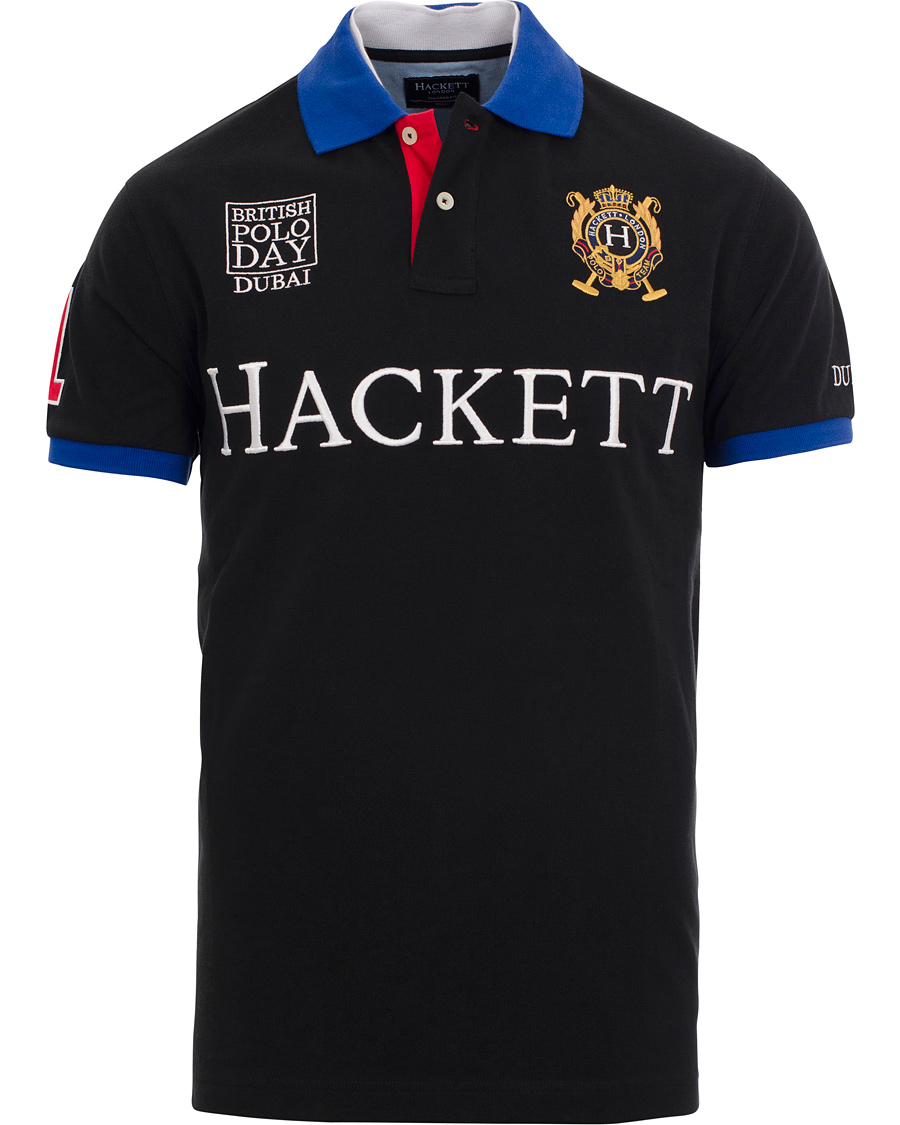 Homme | Polos | Hackett | British Polo Day Dubai Piké Black