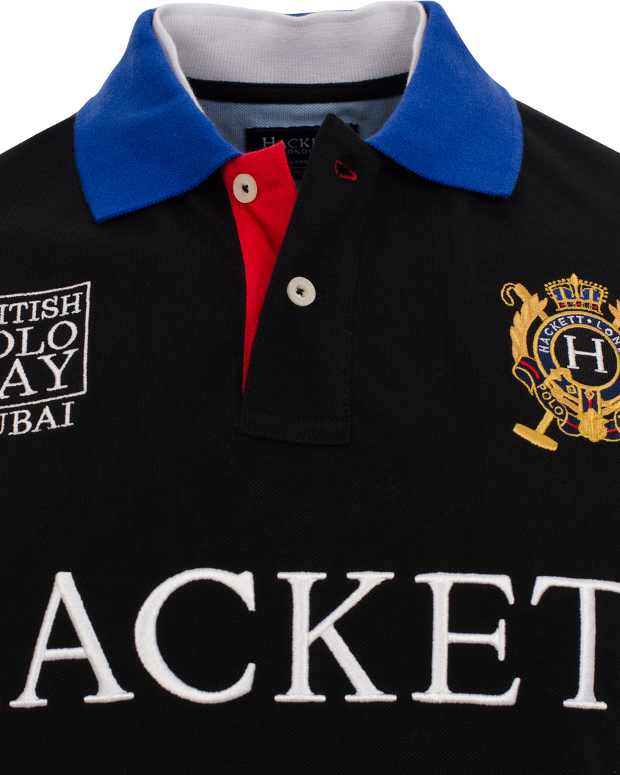 Homme | Polos | Hackett | British Polo Day Dubai Piké Black