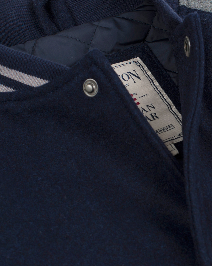 Homme | Manteaux Et Vestes | Lexington | Quincy Baseball Jacket Deepest Blue