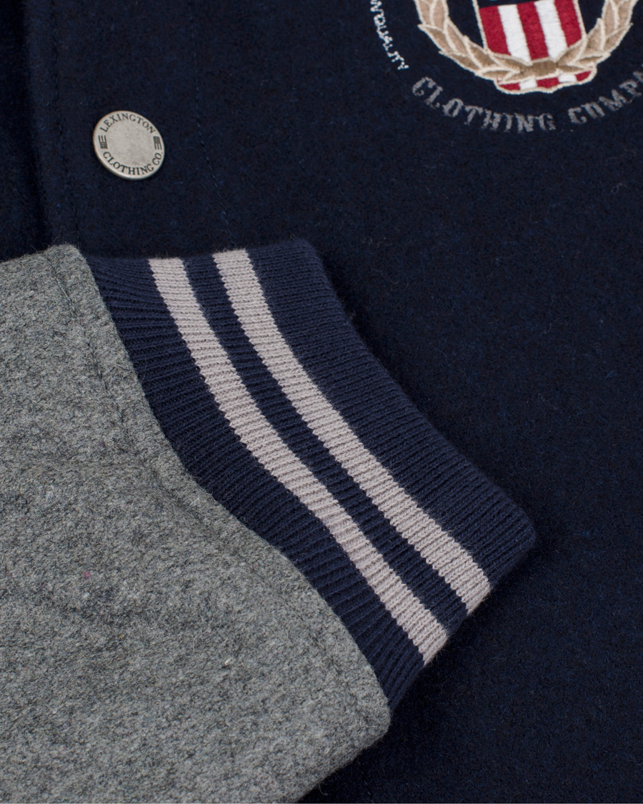 Homme | Manteaux Et Vestes | Lexington | Quincy Baseball Jacket Deepest Blue