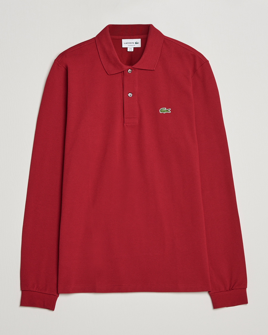 Lacoste Long Sleeve Polo Bordeaux