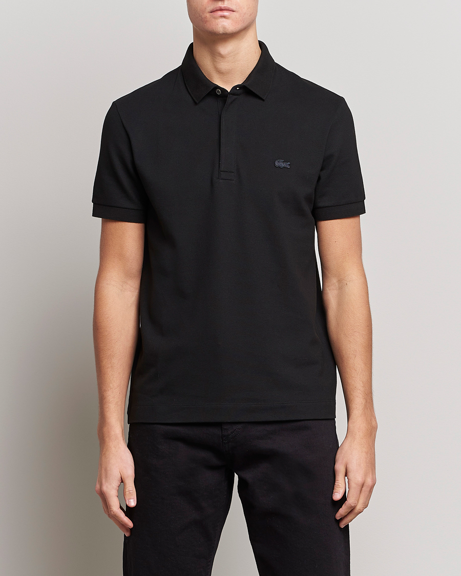 Polo lacoste noir shops homme e