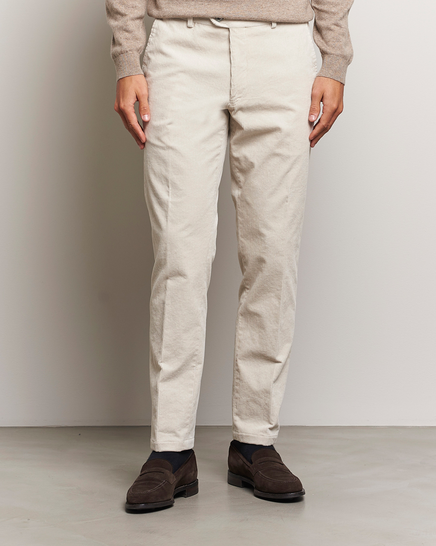 Homme |  | Oscar Jacobson | Denz Corduroy Trousers White