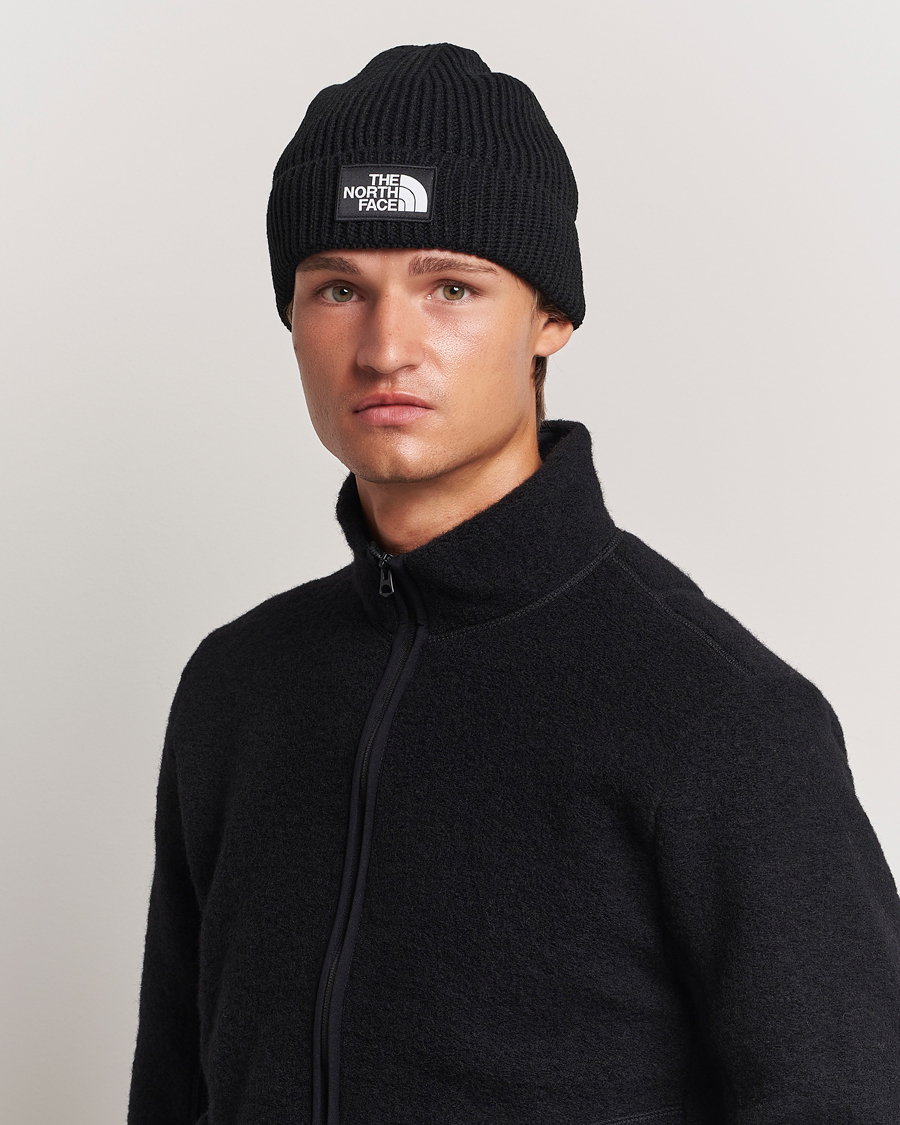 Homme | Accessoires | The North Face | Logo Box Cuffed Beanie Black