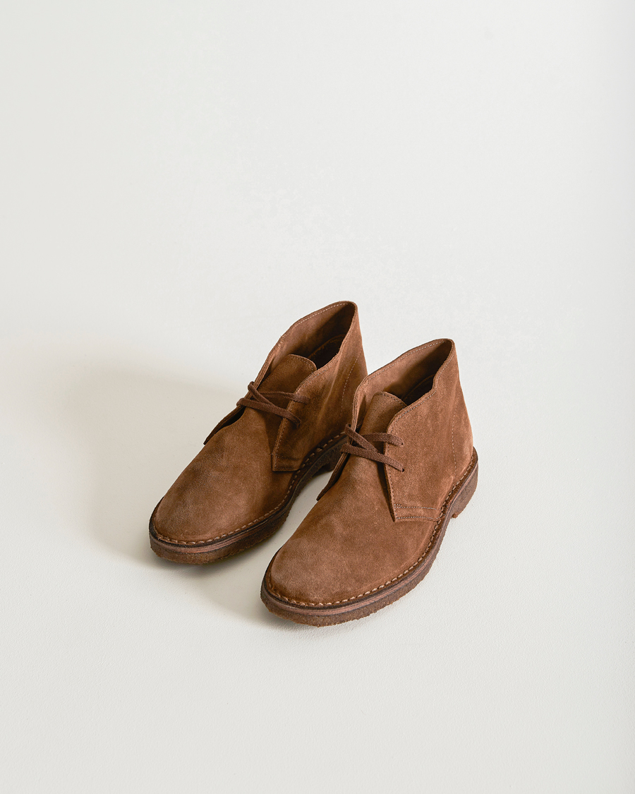 Homme |  | Drake\'s | Clifford Suede Desert Boots Light Brown