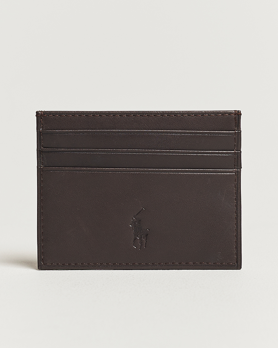 Homme |  | Polo Ralph Lauren | Smooth Leather Credit Card Case Brown