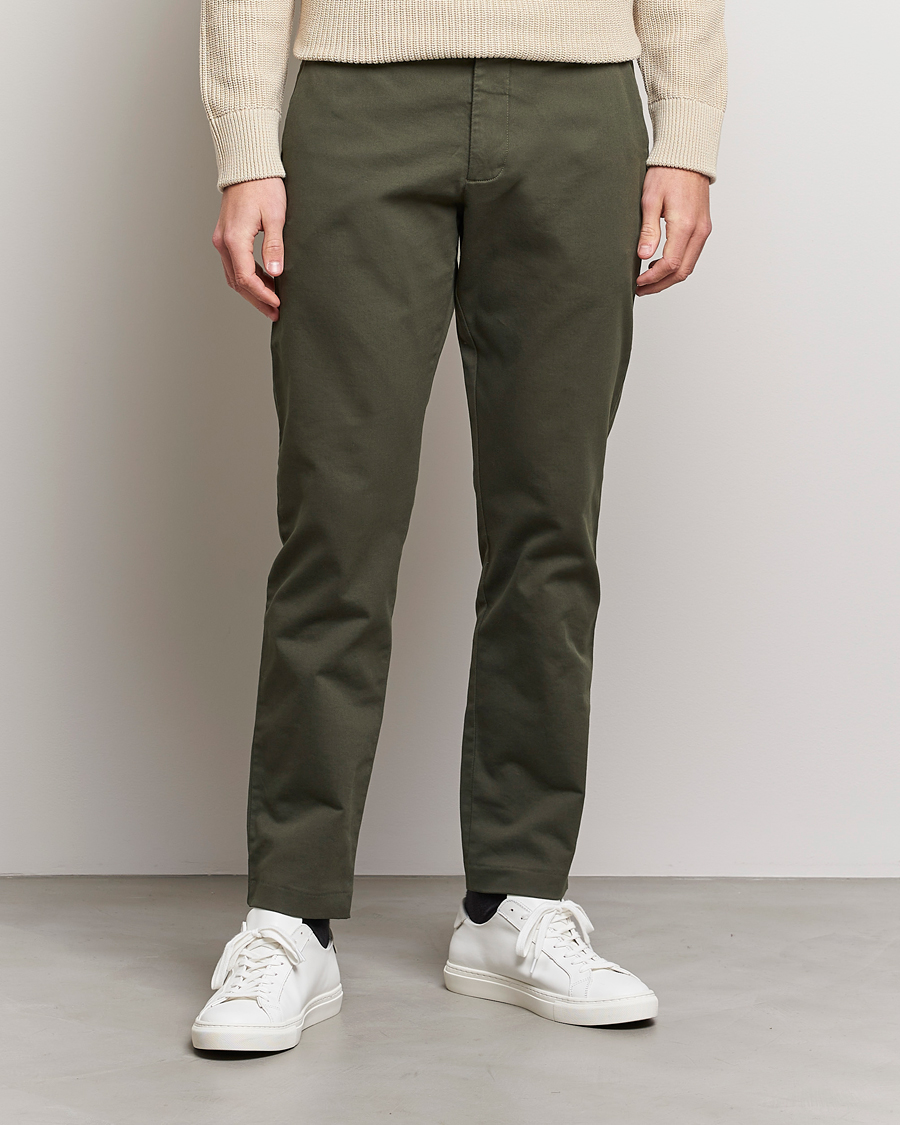 Homme |  | NN07 | Theo Regular Fit Stretch Chinos Army Green