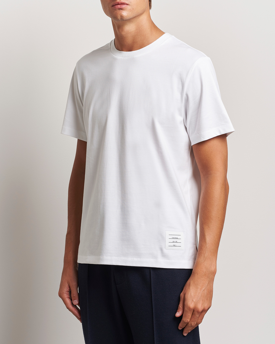 Homme |  | Thom Browne | Relaxed Fit Short Sleeve T-Shirt White