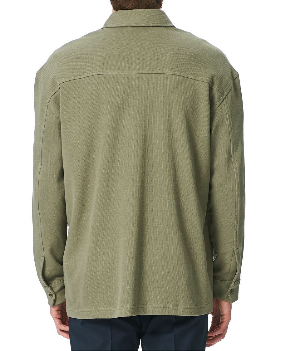 Homme | Pulls Et Tricots | Samsøe Samsøe | Samsøe & Samsøe Abuto Cotton Piquet Shirt Deep Lichen Green
