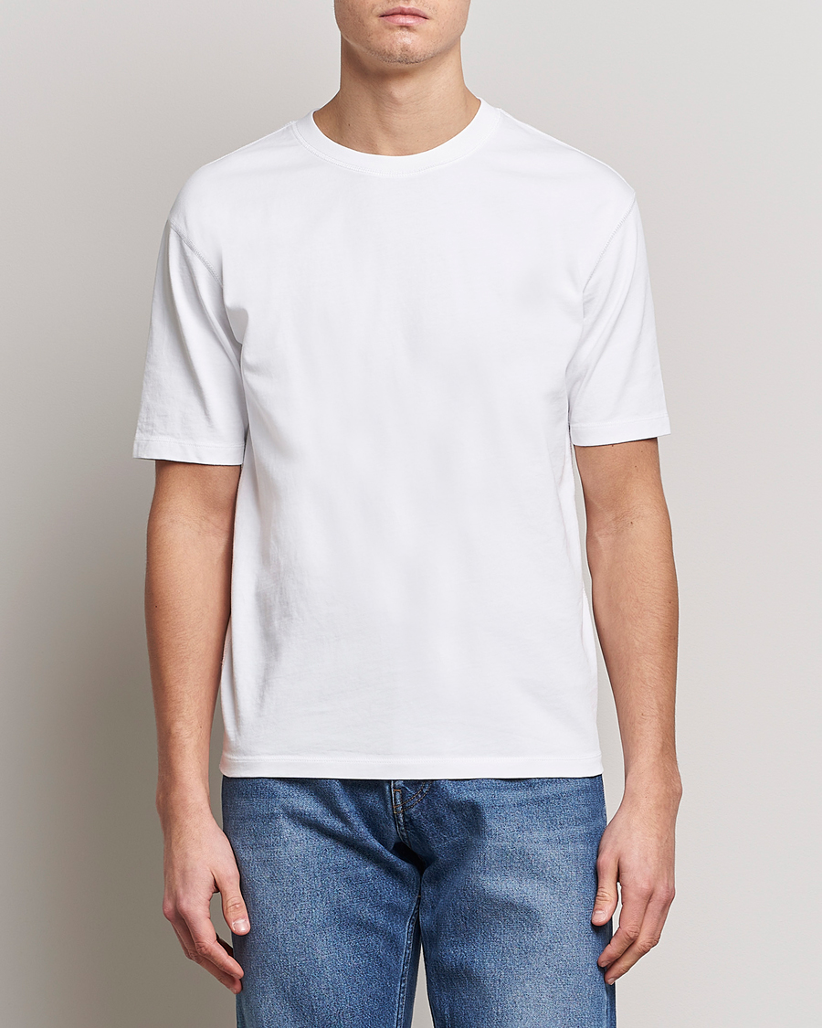 Homme |  | Drake\'s | Short Sleeve Hiking T-Shirt White
