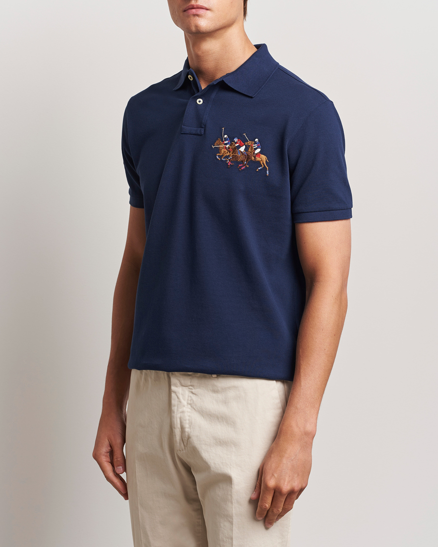 Homme |  | Polo Ralph Lauren | Custom Slim Fit Match Club Polo Newport Navy