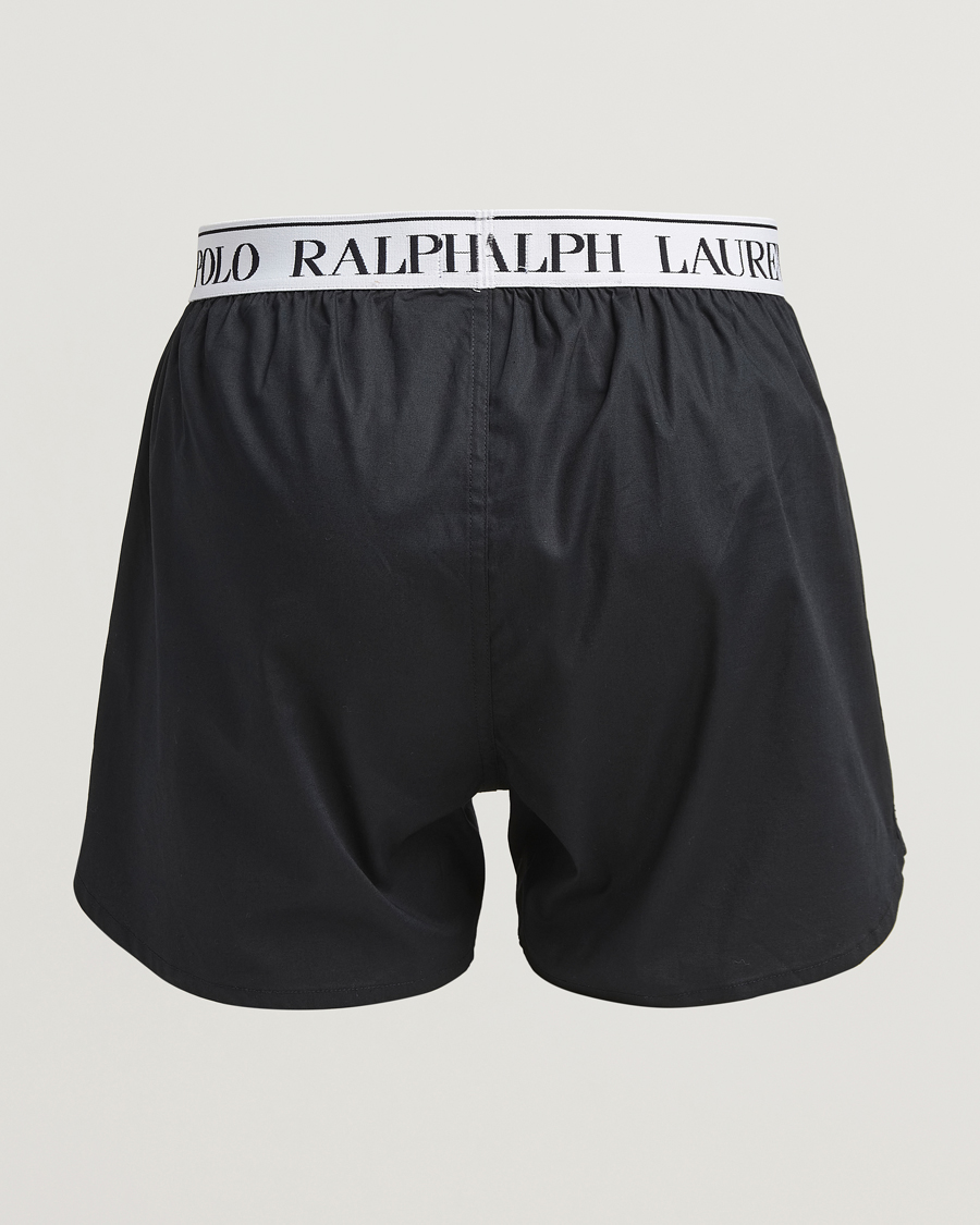 Homme |  | Polo Ralph Lauren | 3-Pack Elastic Boxer Black