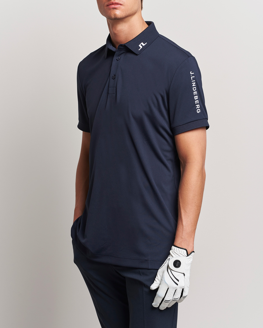 Homme |  | J.Lindeberg | Regular Fit Tour Tech Stretch Polo Navy