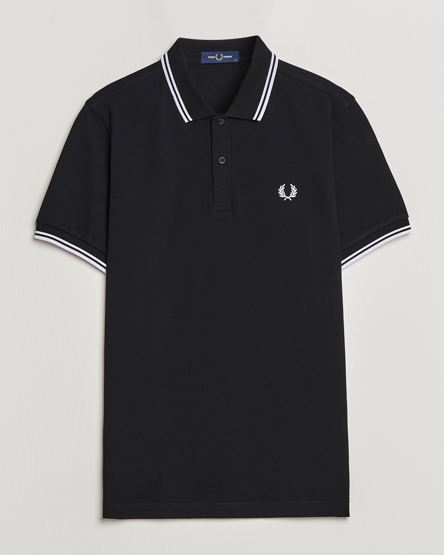 Fred perry twin tipped polo t store shirt black