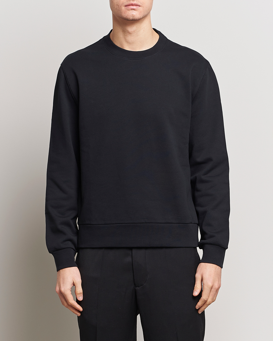 Homme |  | Filippa K | Gustaf Cotton Sweatshirt Black