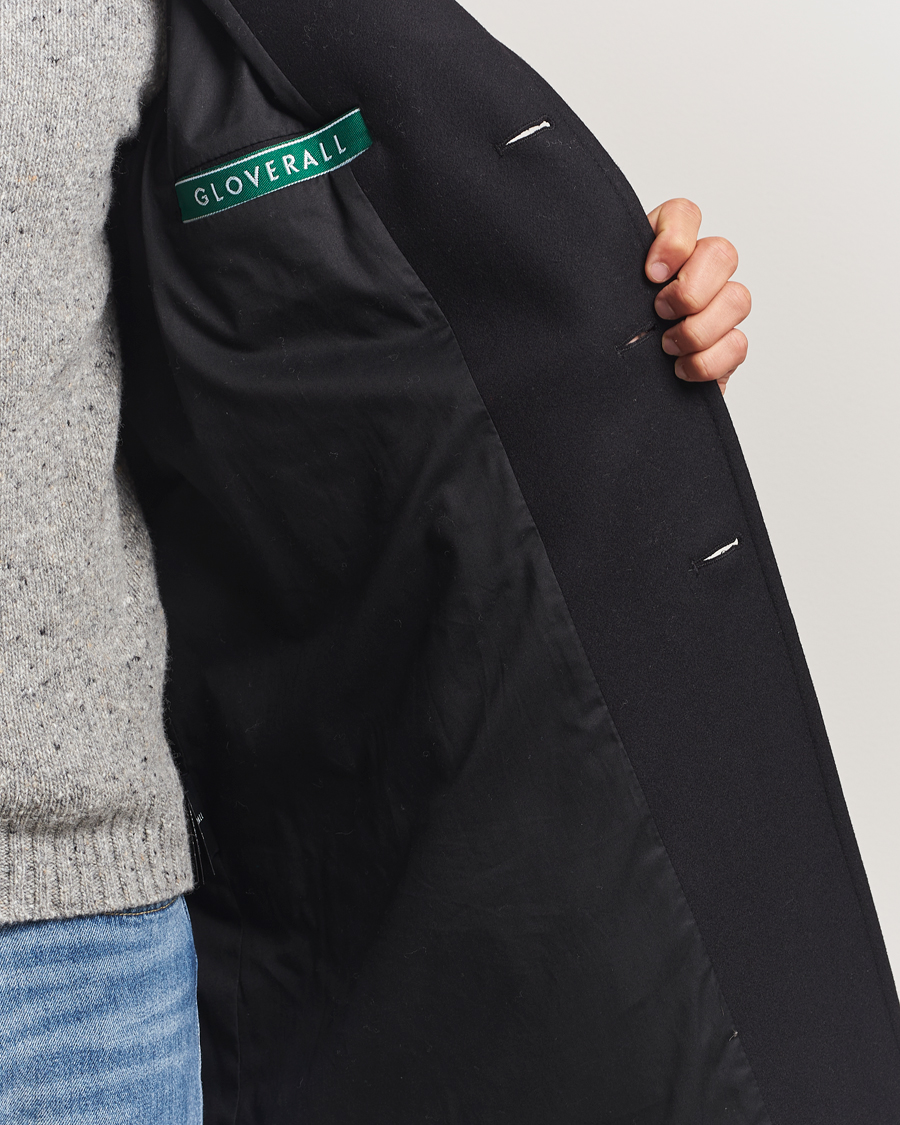 Homme | Manteaux Et Vestes | Gloverall | Chesterfield Wool/Cashmere Refined Coat Black