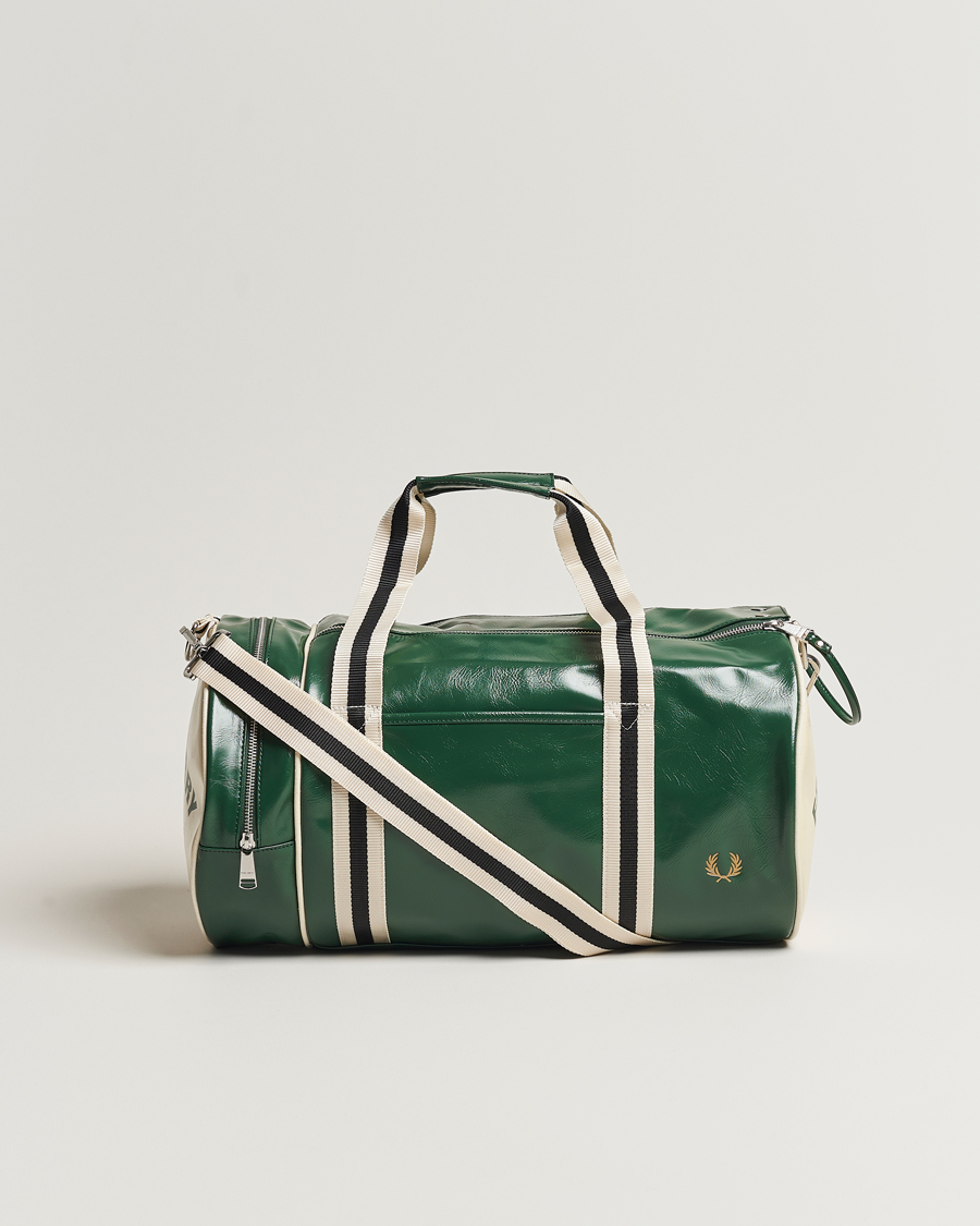 Homme | Fred Perry Classic Barrel Bag Tartan Green | Fred Perry | Classic Barrel Bag Tartan Green