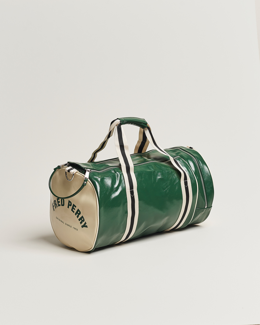 Homme | Fred Perry Classic Barrel Bag Tartan Green | Fred Perry | Classic Barrel Bag Tartan Green