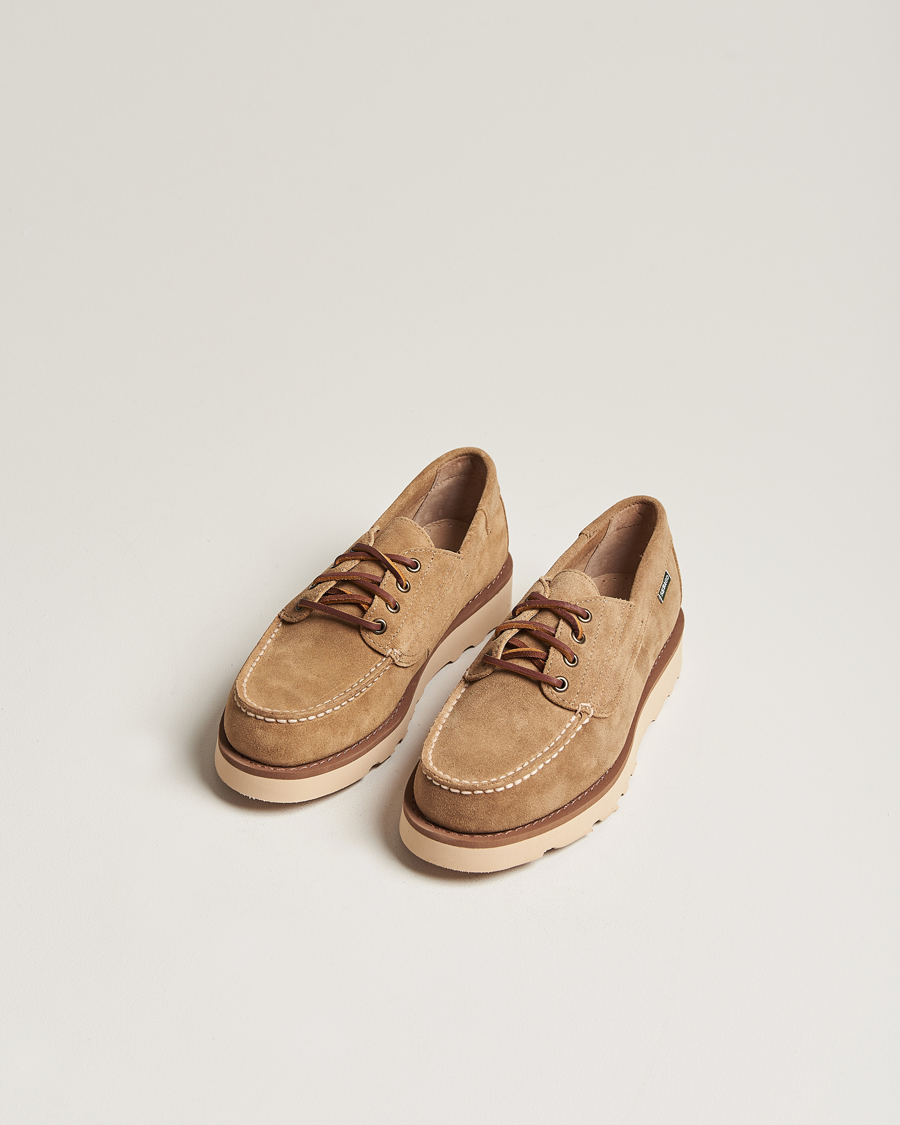 Sebago Askookfield Suede Boat Shoe Beige Camel Acheter Sebago