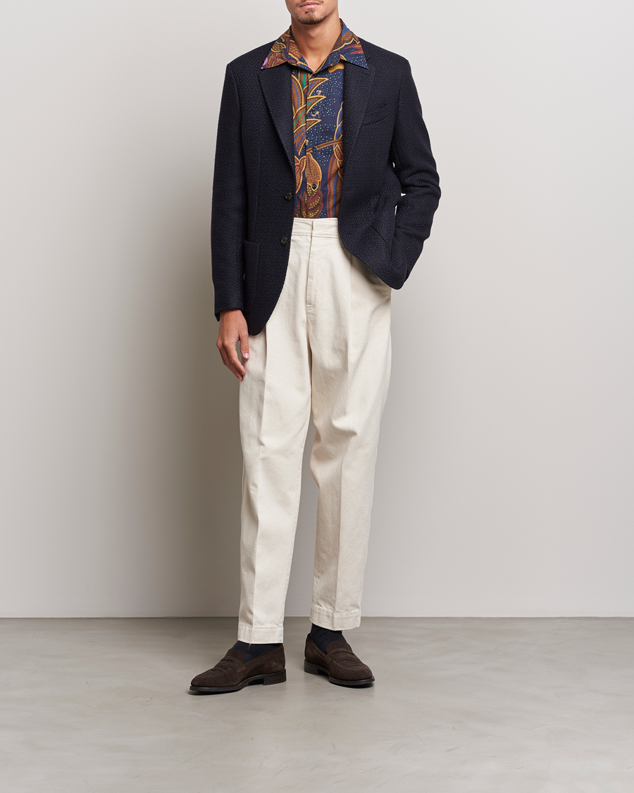Homme | Blazers | Etro | Jacquard Jersey Blazer Navy