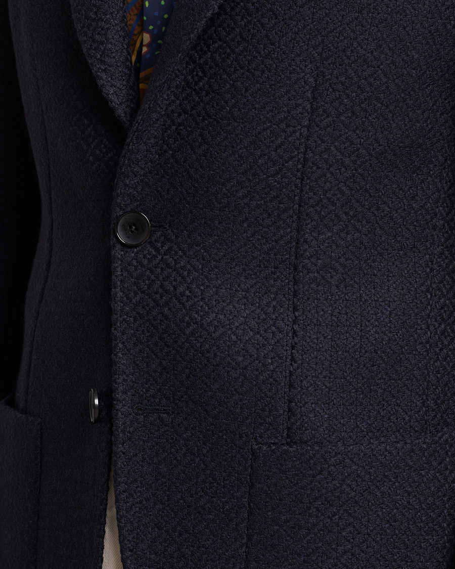 Homme | Blazers | Etro | Jacquard Jersey Blazer Navy