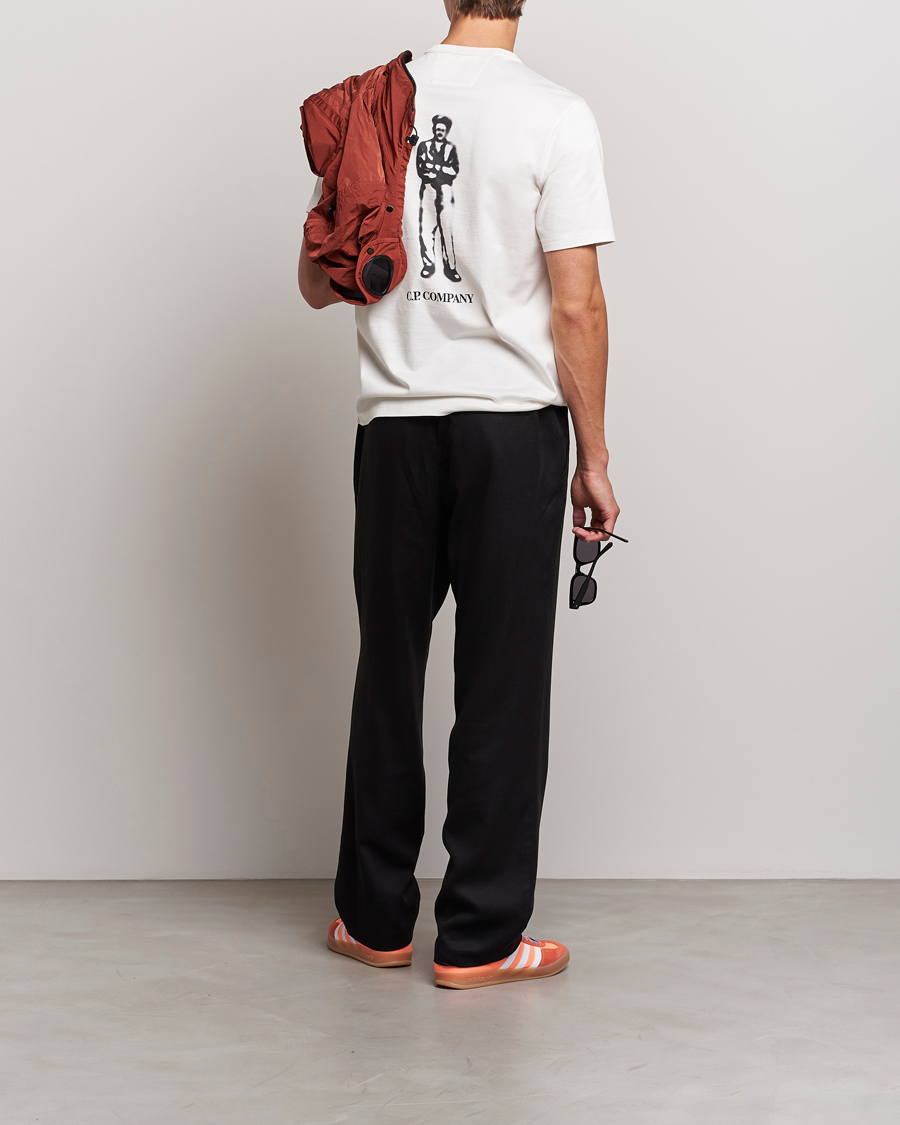 Homme | T-shirts | C.P. Company | Mercerized Jersey Logo T-Shirt White