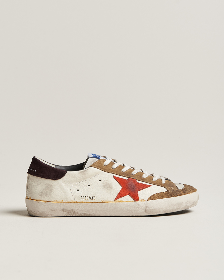 Golden Goose Deluxe Brand Super Star Sneakers White Brown