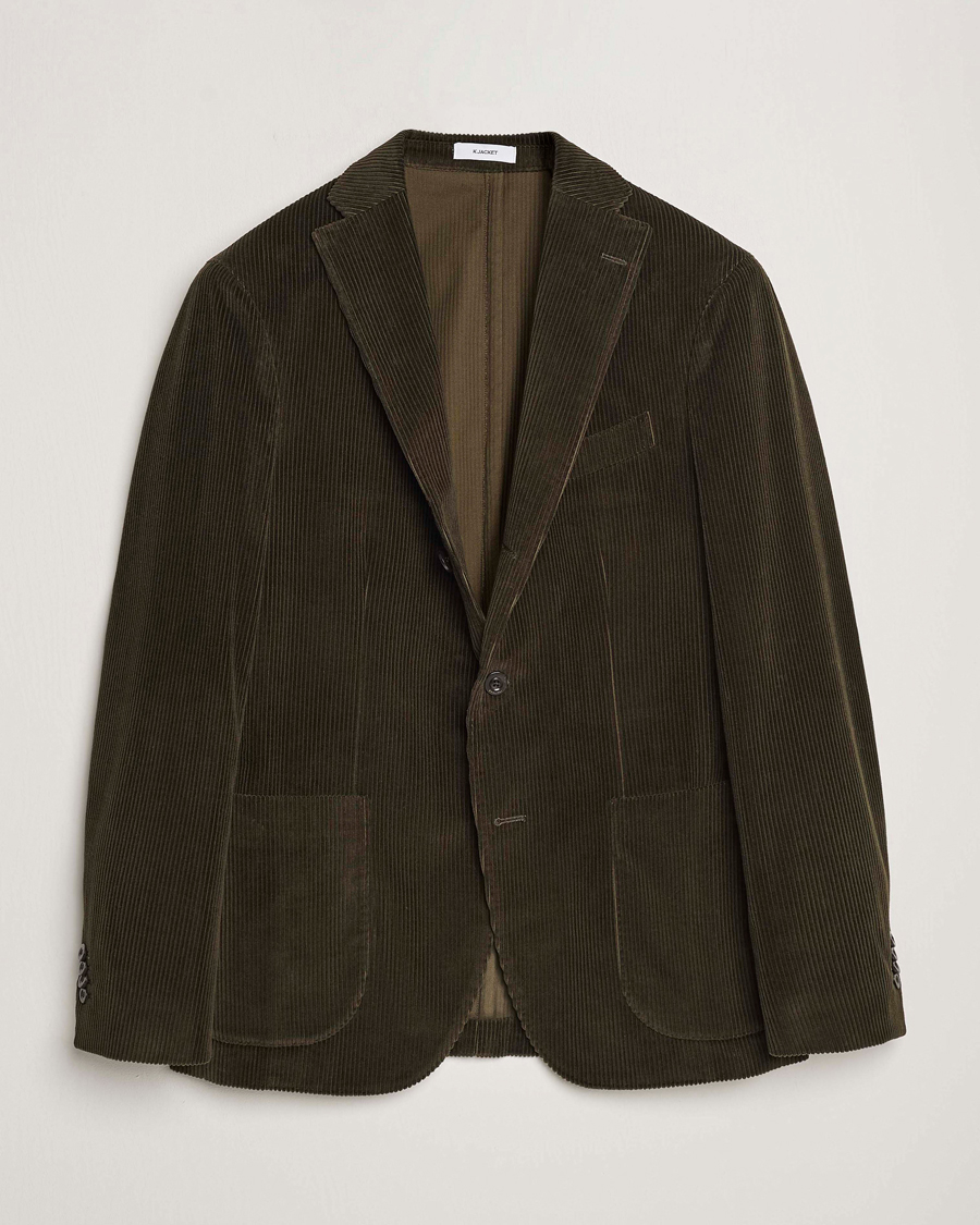 Homme | Blazers | Boglioli | K Jacket Corduroy Blazer Dark Green