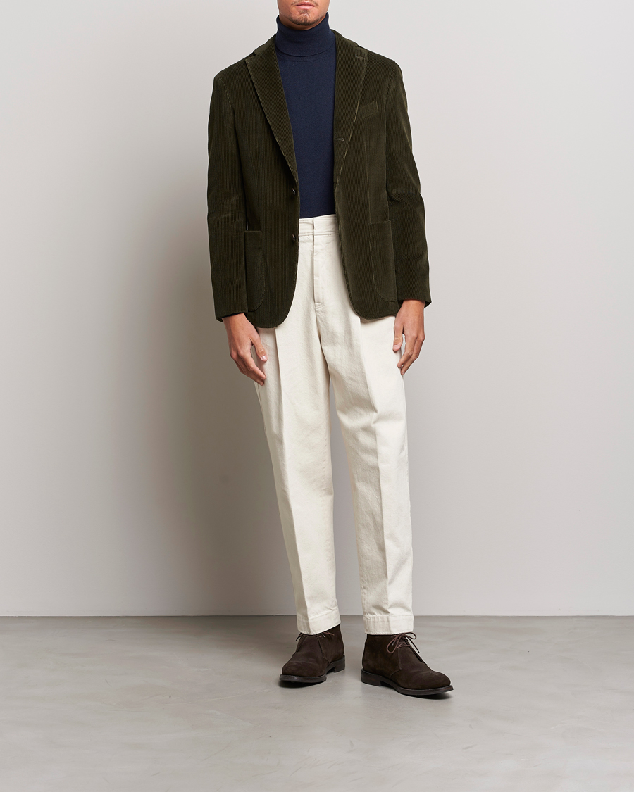Homme | Blazers | Boglioli | K Jacket Corduroy Blazer Dark Green
