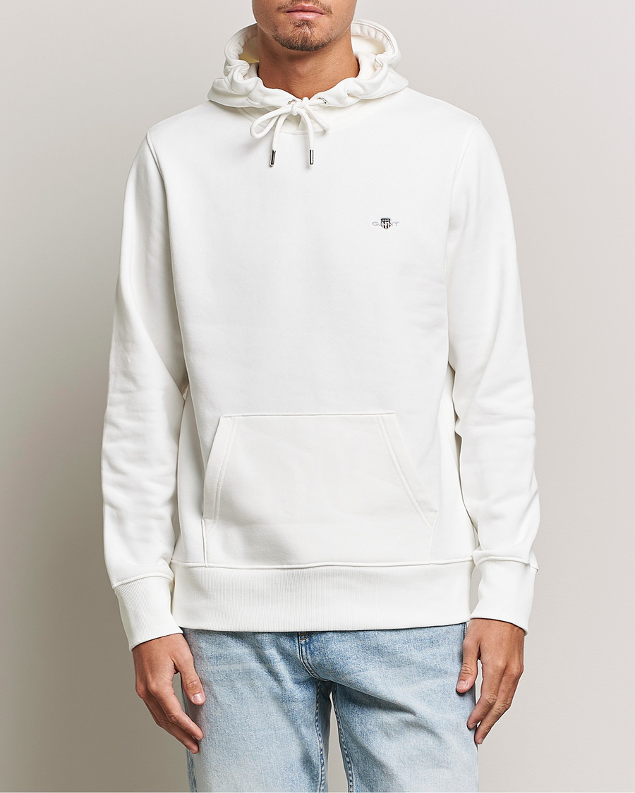 Gant store hoodie eggshell