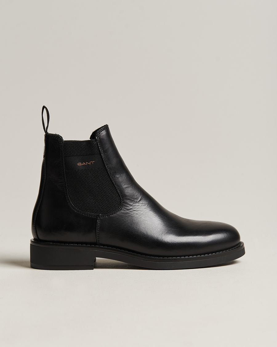 GANT Prepdale Leather Chelsea Boot Black Acheter GANT CareOfCarl.fr