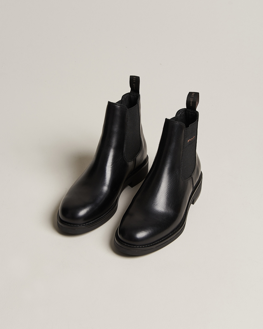 GANT Prepdale Leather Chelsea Boot Black Acheter GANT CareOfCarl.fr