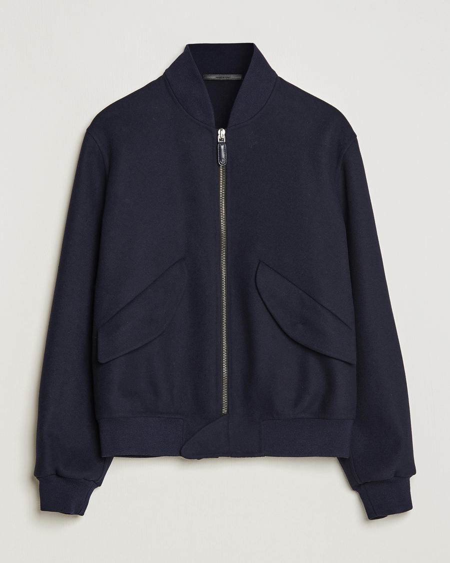 Homme | Manteaux Et Vestes | Giorgio Armani | Wool/Cashmere Bomber Jacket Navy