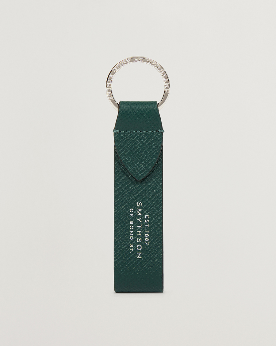 Homme | Porte-Clés | Smythson | Panama Leather Keyring Forest Green