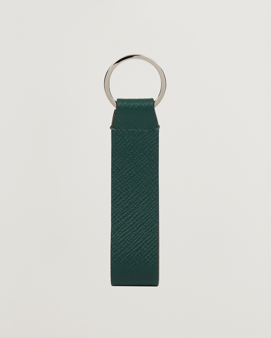 Homme | Porte-Clés | Smythson | Panama Leather Keyring Forest Green
