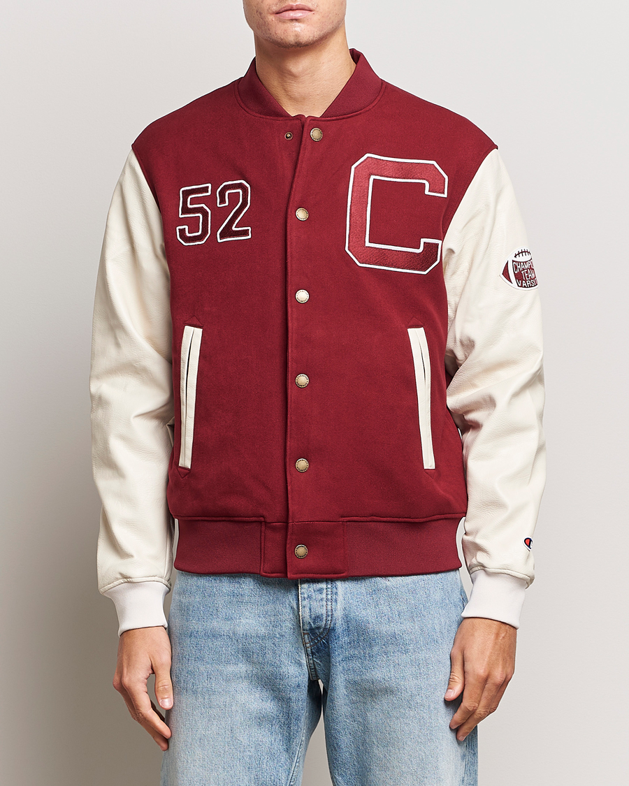 Champion Archive Varsity Bomber Jacket Cabernet Acheter Champion