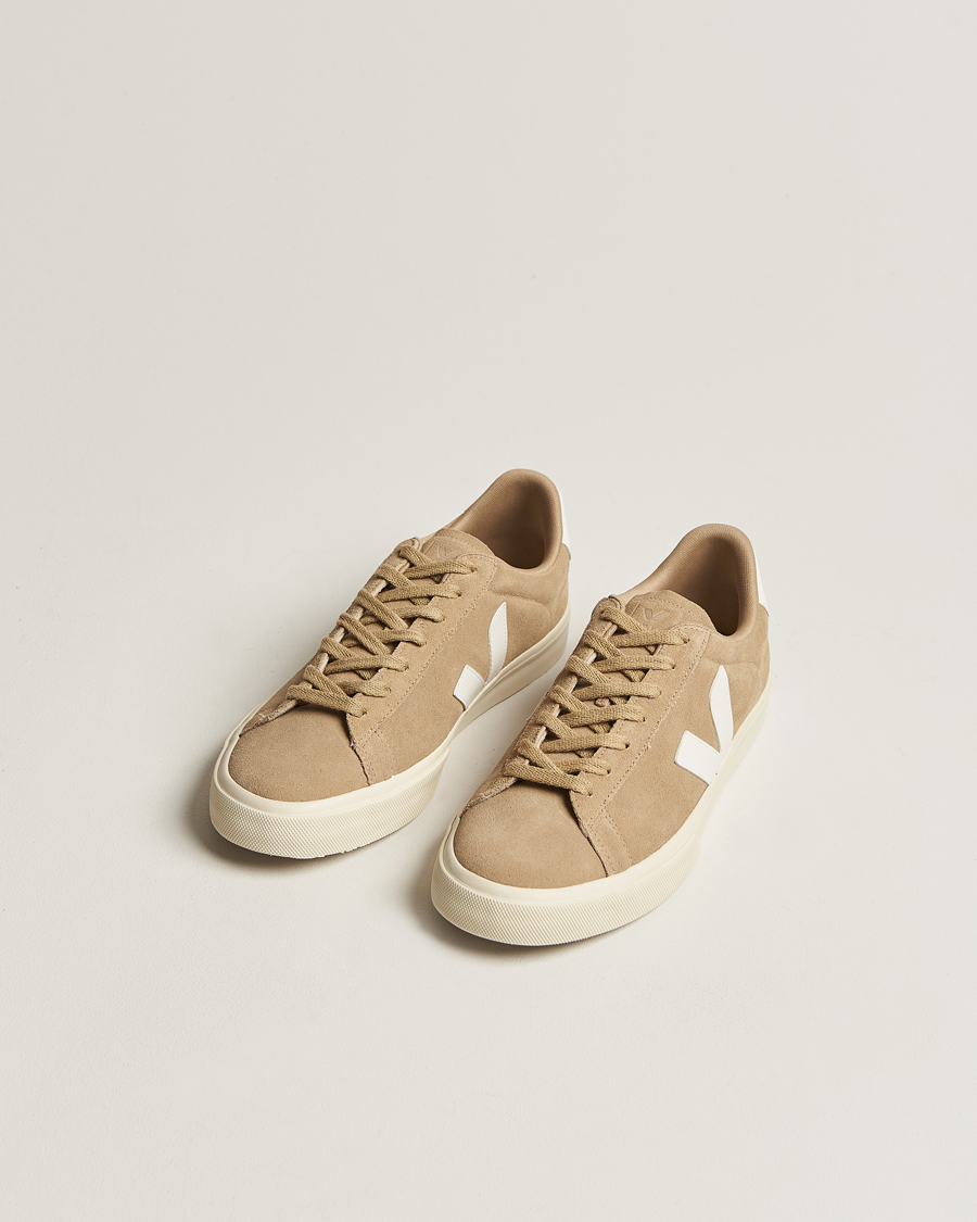 Homme |  | Veja | Campo Suede Sneaker Dune White