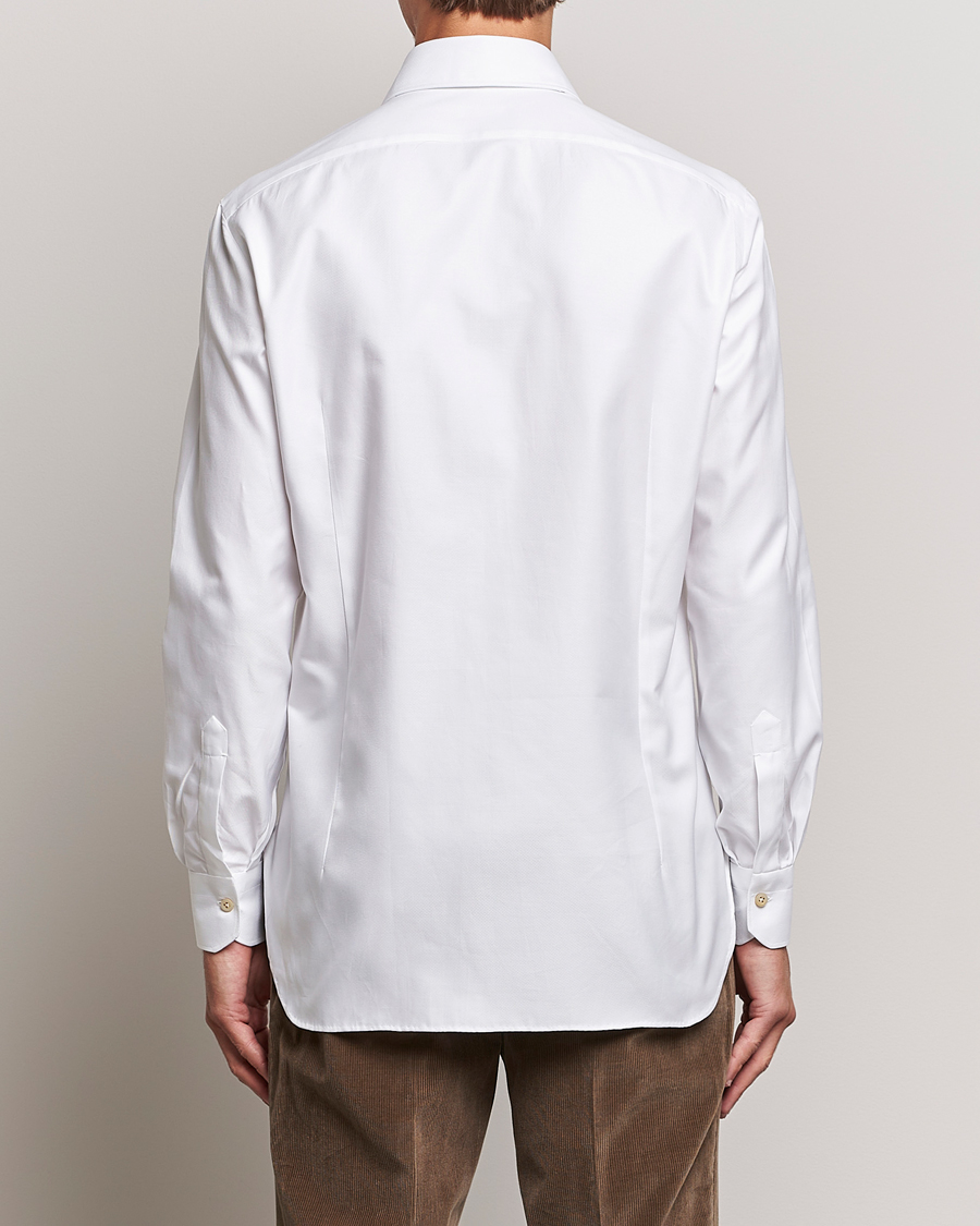 Homme | Chemises | Kiton | Slim Fit Royal Oxford Shirt White