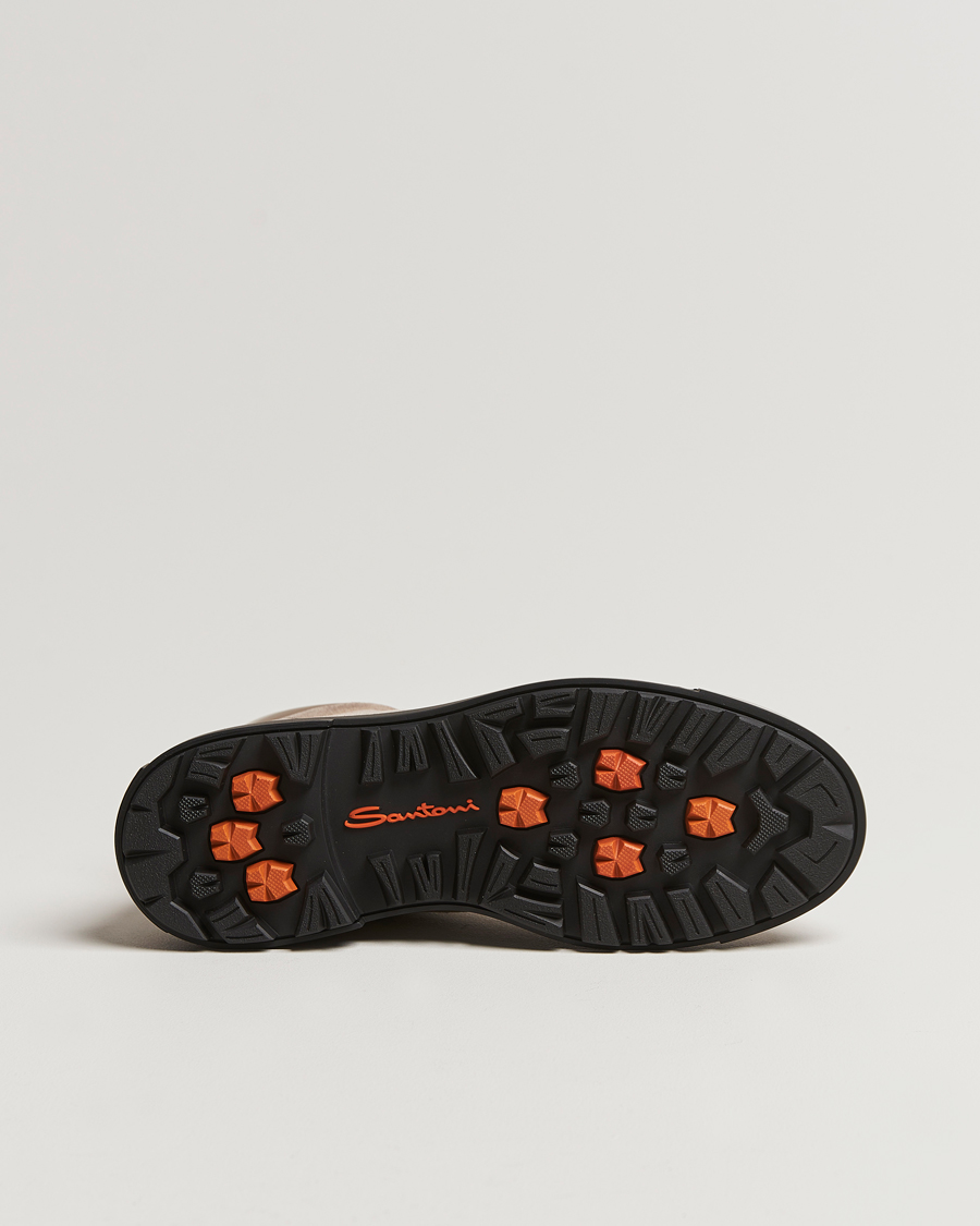 Homme | Santoni St Moritz Winter Boots Beige Suede | Santoni | St Moritz Winter Boots Beige Suede