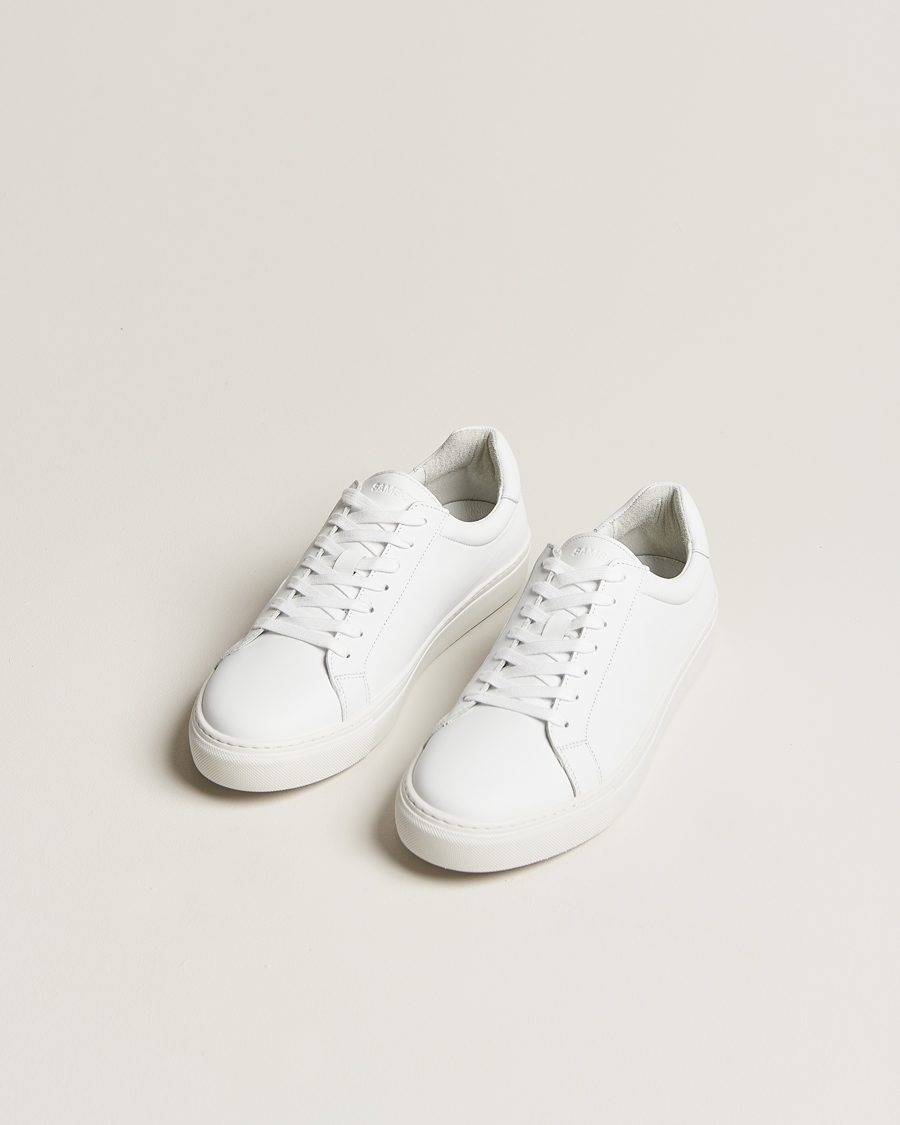 Homme |  | Samsøe Samsøe | Saharry Leather Sneakers White