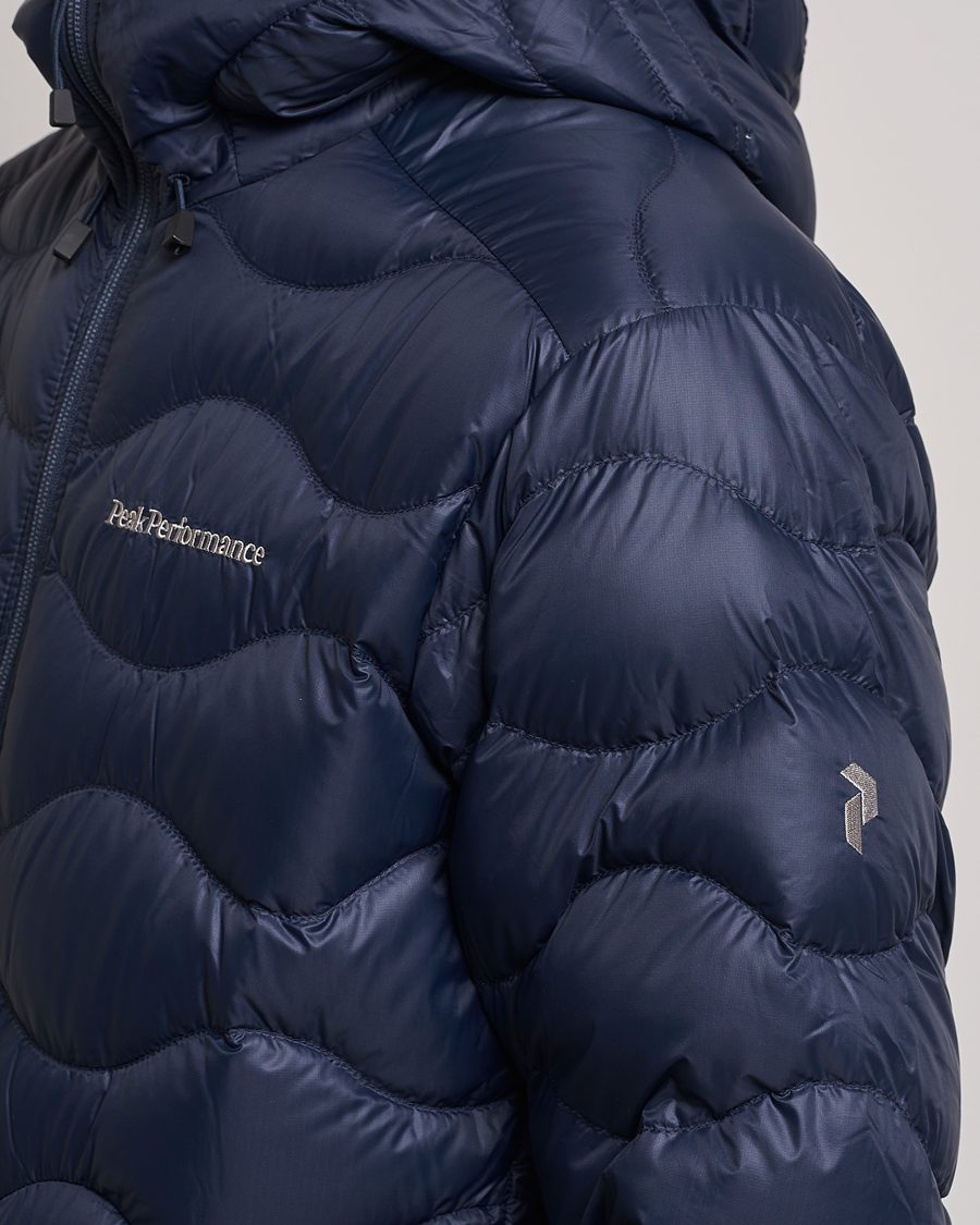 Homme | Manteaux Et Vestes | Peak Performance | Helium Down Hooded Jacket Blue Shadow