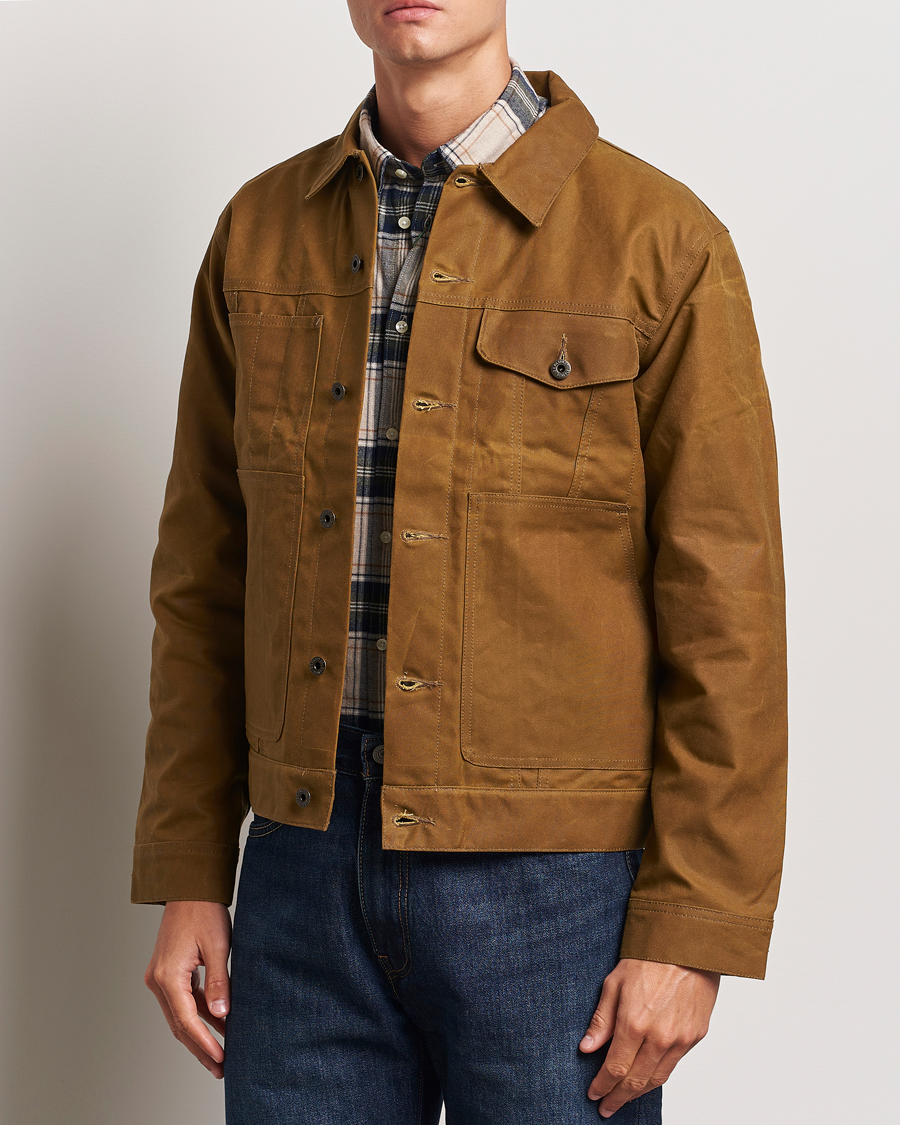 Homme |  | Filson | Short Lined Tin Cloth Cruiser Dark Tan