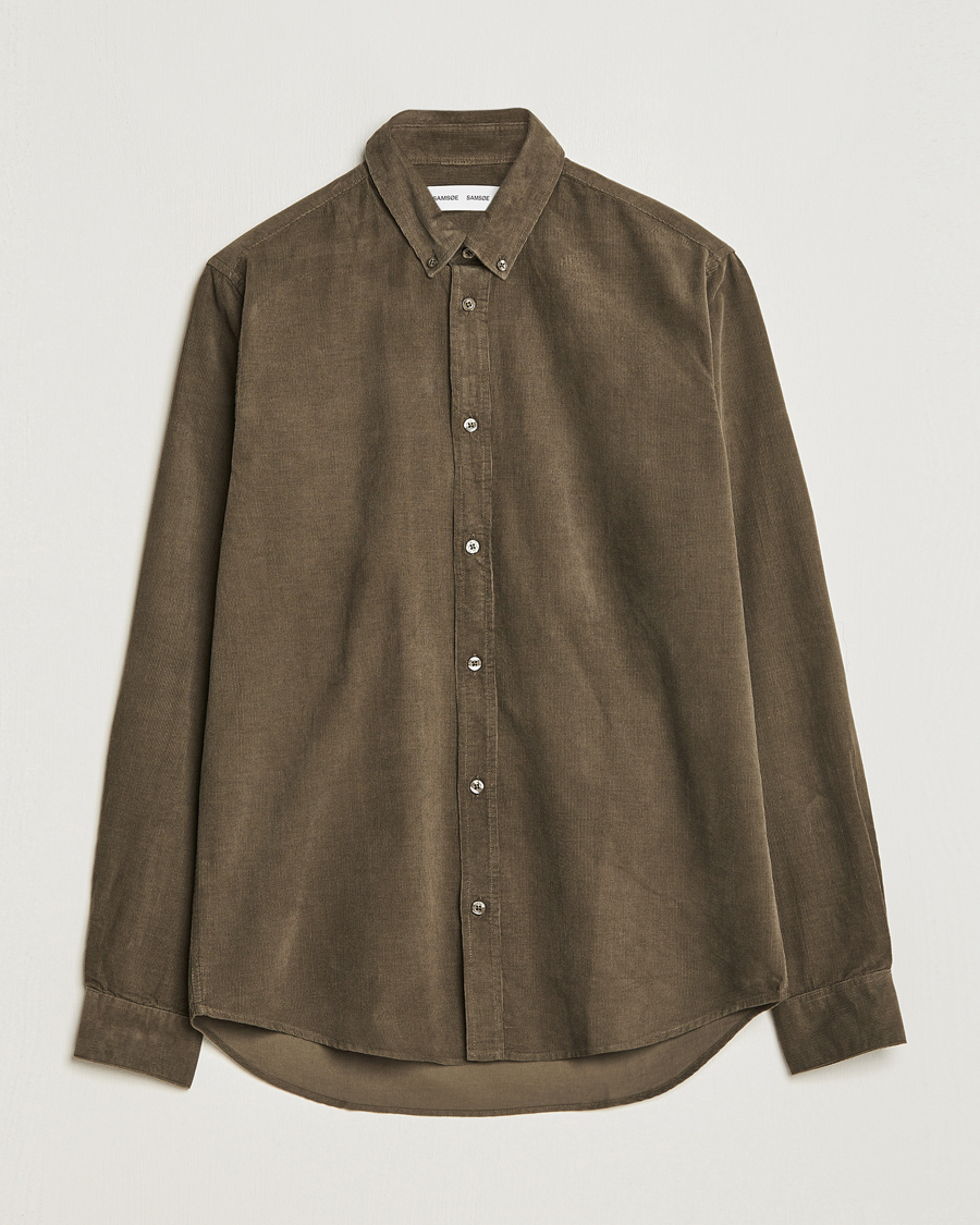 Homme | Chemises | Samsøe Samsøe | Samsøe & Samsøe Liam Baby Cord Shirt Crocodile