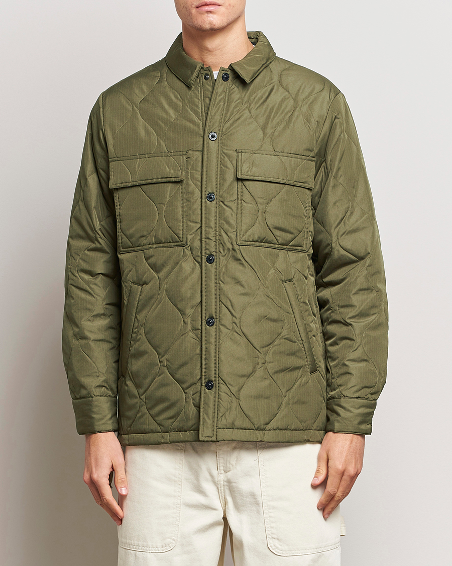 TAION Padded Military CPO Shirt Jacket Dark Olive