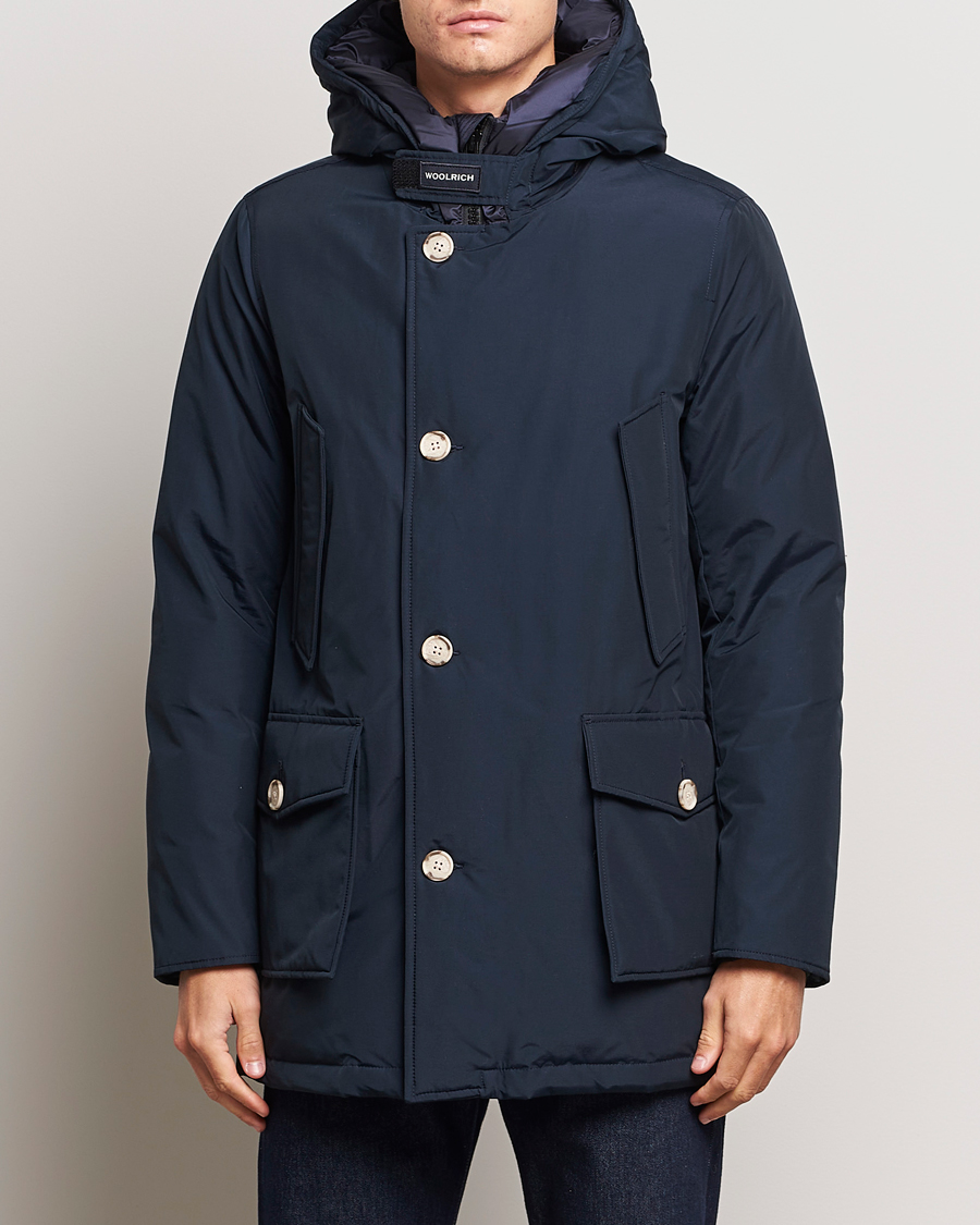 Homme |  | Woolrich | Arctic Parka No Fur Melton Blue